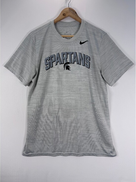 Nike Other - Nike Michigan State Spartans Dri-FIT T-Shirt Mens L Gray College Athletic Gear